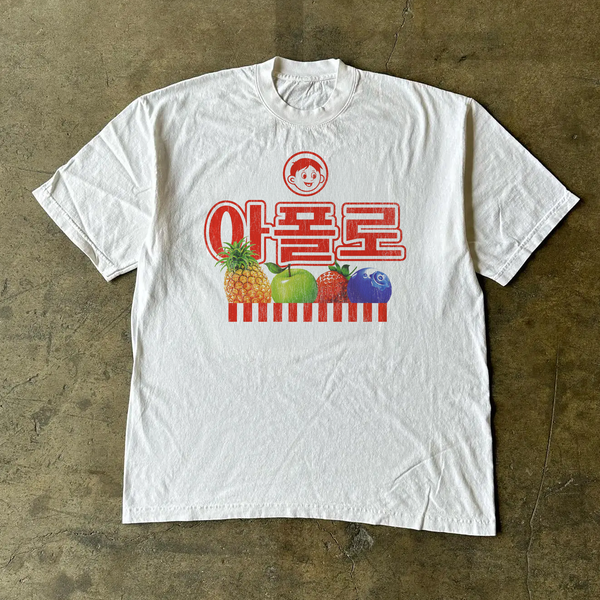 Vintage Apollo Washed White Tee