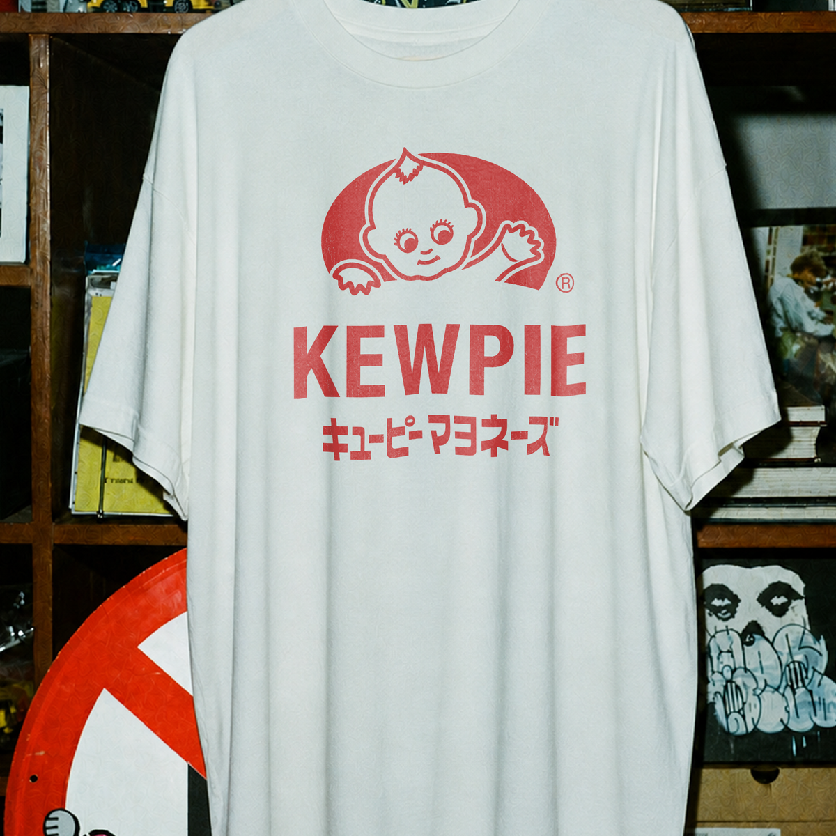 Vintage Kewpie Mayo Washed White Tee