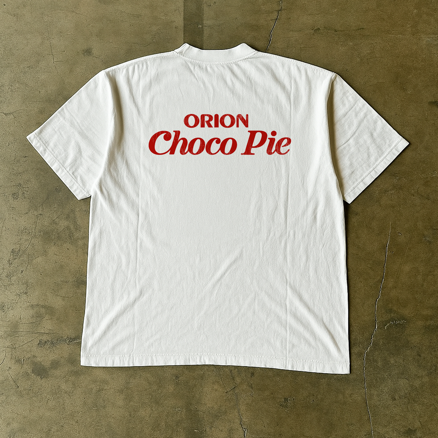 Vintage Orion Choco Pie Washed White Tee