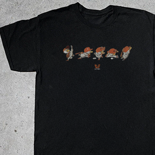 Vintage Binggrae Eagles Washed Black Tee