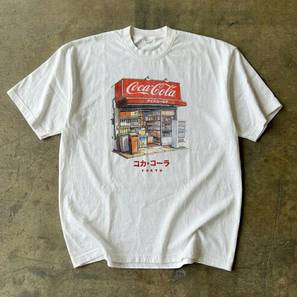 Vintage Coca Cola Japan Washed White Tee