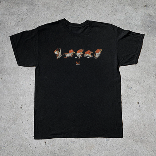 Vintage Binggrae Eagles Washed Black Tee