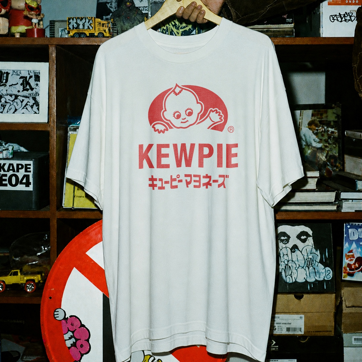 Vintage Kewpie Mayo Washed White Tee