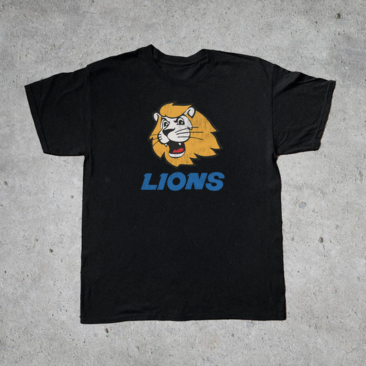 80s Vintage Samsung Lions Washed Black Tee